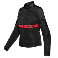Dainese Ribelle Air Lady Tex Black/Lava Red Textile Jacket