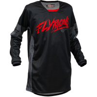FLY 2023 Kinetic Khaos Black/Red/Grey Youth Jersey
