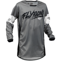 FLY 2023 Kinetic Khaos Grey/Black/White Youth Jersey