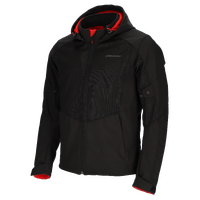 DriRider Blvd Air Soft Shell Black Textile Hoodie Jacket