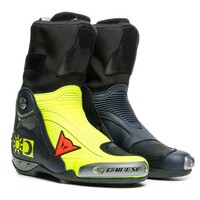 Dainese Axial D1 Valentino Replica Boots Fluro-Yellow/Blue-Reggiani