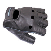 DriRider Fingerless Black Gloves