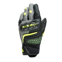 Dainese Carbon 3 Short Gloves Black/Charcoal-Grey/Fluro-Yellow