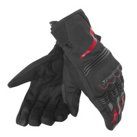 Dainese Tempest Unisex D-Dry Short Black/Red Gloves