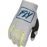 FLY Racing 2022 Lite Gloves Grey/Teal/Hi-Vis