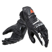 Dainese Carbon 4 Long Lady Black/Black/White Leather Gloves