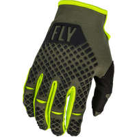 FLY 2023 Kinetic Olive Green/Hi-Vis Youth Gloves