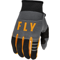FLY 2023 F-16 Dark Grey/Black/Orange Youth Gloves