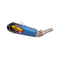 FMF Racing Factory 4.1 RCT Blue Anodized Titanium Slip-On Muffler w/Carbon End Cap for Yamaha YZ450F 18-22/YZ450FX 19-21/WR450F 2019