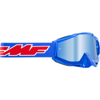 FMF Vision Powerbomb Goggles Rocket Blue w/Mirror Blue Lens