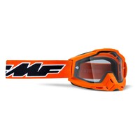 FMF Vision Powerbomb Enduro Goggles Rocket Orange w/Clear Lens