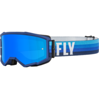 FLY Zone Goggles Black/Blue w/Sky Blue Mirror/Smoke Lens