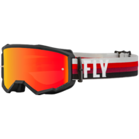FLY Zone Youth Goggles Black/Red w/Red Mirror/Amber Lens