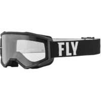 FLY Focus Goggles Black/White w/Clear Lens