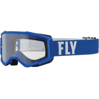 FLY Focus Goggles Blue/White w/Clear Lens