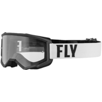 FLY Focus Goggles White/Black w/Clear Lens
