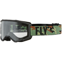 FLY Focus Goggles Green Camo/Black w/Clear Lens