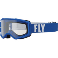 FLY Focus Youth Goggles Blue/White w/Clear Lens
