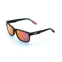 FMF Vision Gears Sunglasses Matte Black w/Red Mirror Lens