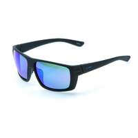 FMF Vision Pit Stop Sunglasses Matte Black w/Blue Mirror Lens