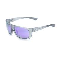 FMF Vision Pit Stop Sunglasses Matte Crystal Smoke w/Purple Mirror Lens