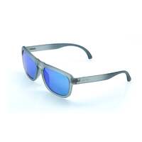 FMF Vision Emler Sunglasses Matte Crystal Smoke w/Blue Mirror Lens