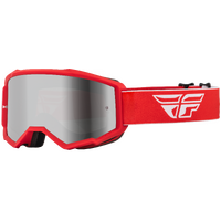 FLY 2023 Zone Youth Goggles Red/White w/Silver Mirror/Smoke Lens