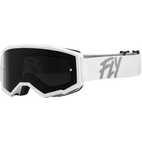 FLY 2023 Zone Youth Goggles White w/Dark Smoke/Smoke Lens