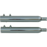 Rush 15305-175 Touring Chrome Series Muffler Tip Compatible w/1.75" Baffle for Touring 95-09
