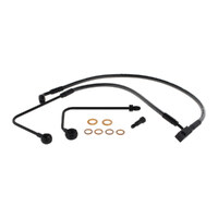 Magnum Shielding MS-AS47001 Black Pearl Stock Length Lower Front Brake Line for FLST Softail 11-17/Breakout 15-17 w/Single Front Disc Caliper
