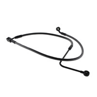 Magnum Shielding MS-AS47002 Black Pearl Stock Length Lower Front Brake Line for FXST Softail 11-15/Rocker 11-Up Models