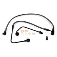 Magnum Shielding MS-AS470024 Black Pearl Stock Length +4" Lower Front Brake Line for FXST Softail 11-15/Rocker 11-Up Models