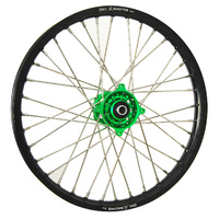DNA Front Wheel 21 x 1.60 - Kawasaki KX125 (03-05) KXF250 (06-11) - Black/Green