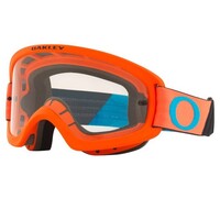 Oakley XS O-Frame 2.0 Pro Goggles Tuff Blocks Orange/Blue w/Clear Hi Impact Lens
