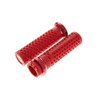 Odi ODI-V31VHCWDR-R Vans Signature Lock-On Handgrips Red/Red for H-D w/Throttle Cable