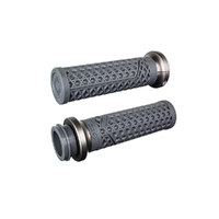 Odi ODI-V31VHTWH-H Vans Signature Lock-On Handgrips Graphite/Gun Metal for most Big Twin 08-Up w/Throttle-By-Wire