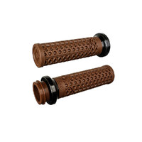 Odi ODI-V31VHTWN-B Vans Signature Lock-On Handgrips Brown/Black for most Big Twin 08-Up w/Throttle-By-Wire
