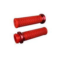 Odi ODI-V31VITWDR-R Vans Signature Lock-On Handgrips Red/Red for Indian Touring 18-Up