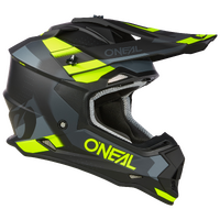 Oneal 2024 2 SRS Spyde V.23 Black/Grey/Neon Yellow Helmet