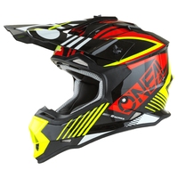 Oneal 2022 2 Series Youth Helmet Rush V.22 Red/Neon Yellow