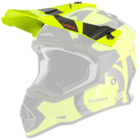 Oneal Replacement Peak for 2020 2 SRS Slick Black/Yellow Youth Helmet