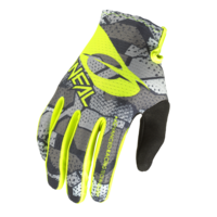 Oneal 2023 Matrix Camo V.22 Grey/Neon Yellow Youth Gloves