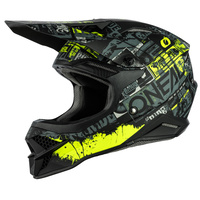 Oneal 2021 3 SRS Ride Black/Neon Yellow Helmet