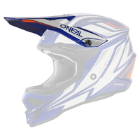 Oneal Replacement Peak for 2023 3 SRS Vertical V.23 Blue/White Helmet