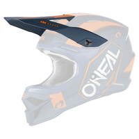 Oneal Replacement Peak for 2023 3 SRS Hexx V.23 Blue/Orange Helmet