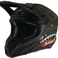 Oneal 2021 5 SRS Warhawk Black/Green Helmet