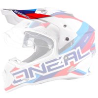 Oneal Replacement Peak Curcuit White/Blue for 2019 Sierra II Helmets