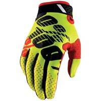 100% Ridefit Yellow/Black Gloves