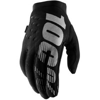 100% Brisker Cold Weather Black Gloves