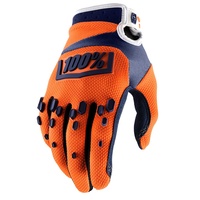 100% Airmatic Gloves Orange/Navy